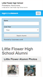 Mobile Screenshot of littleflowerhighschoolalumni.com